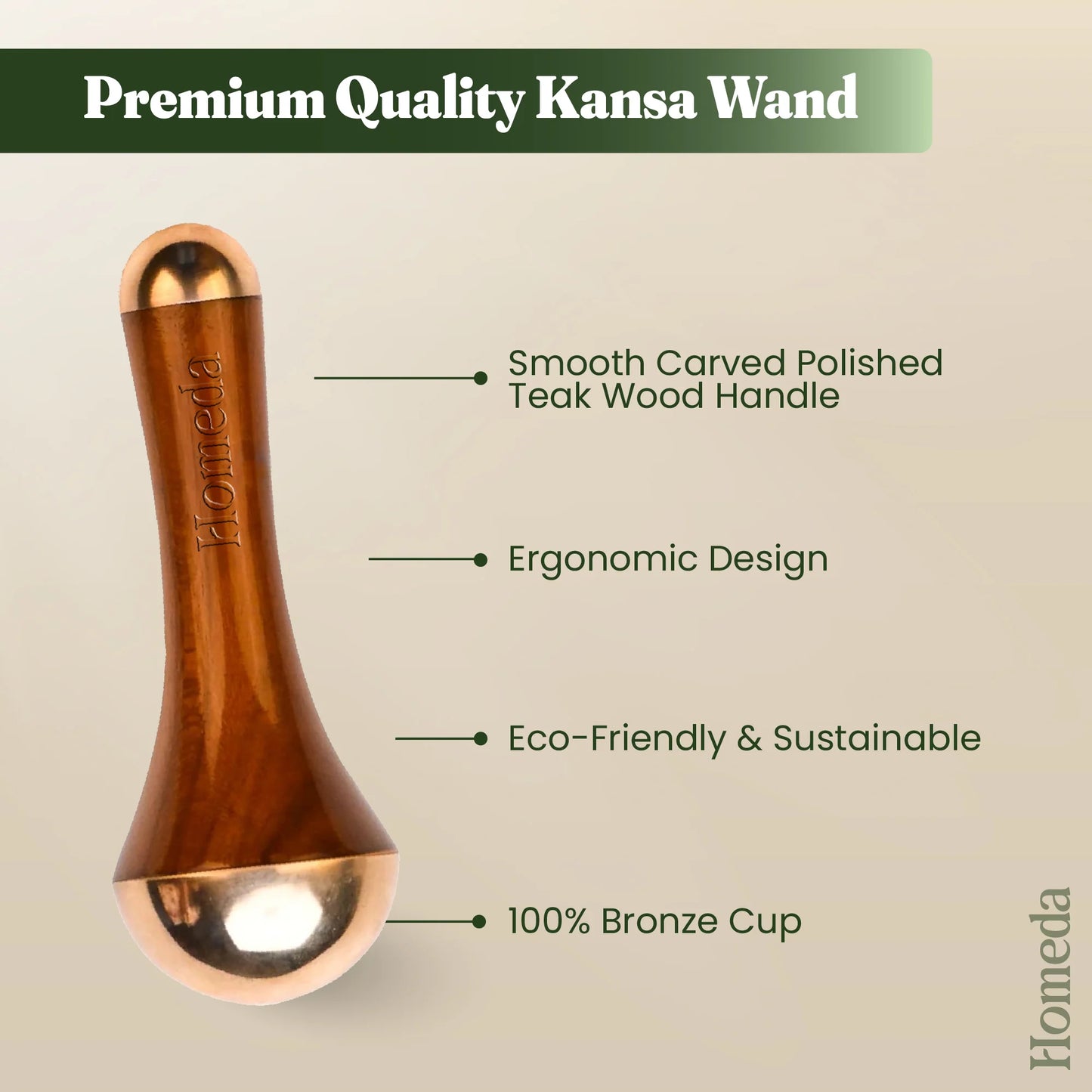 Kansa Foot Massage Wand- Relaxing