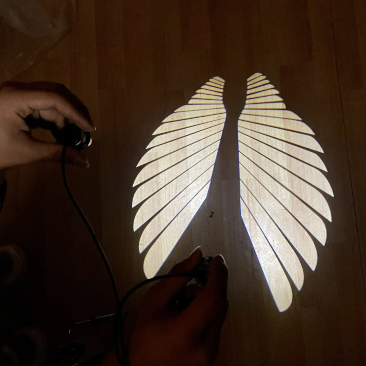 Angel wings projector light