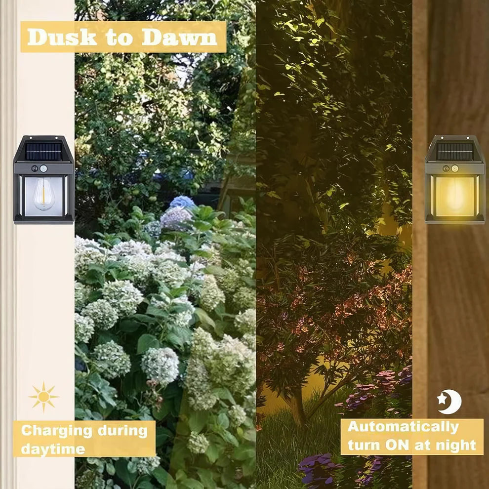 solar light outdoor wall light