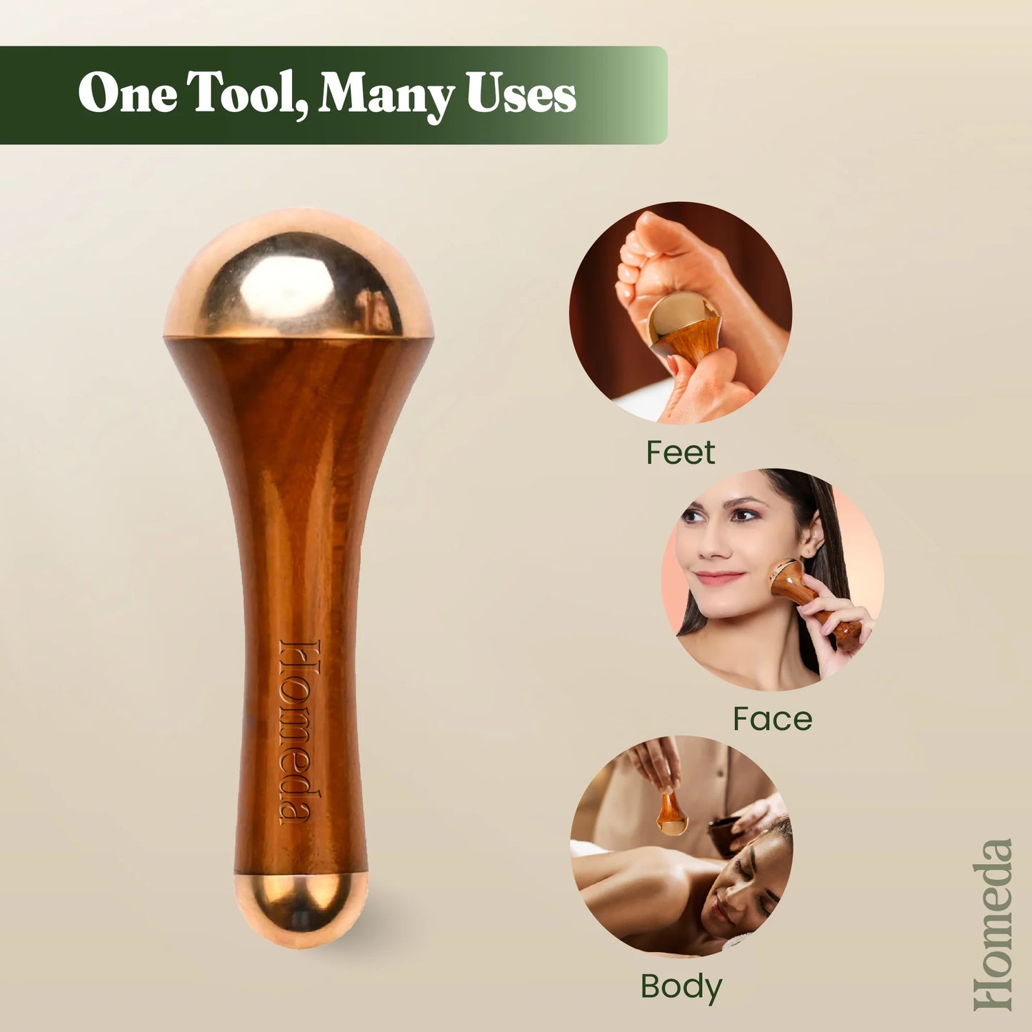 Kansa Foot Massage Wand- Relaxing