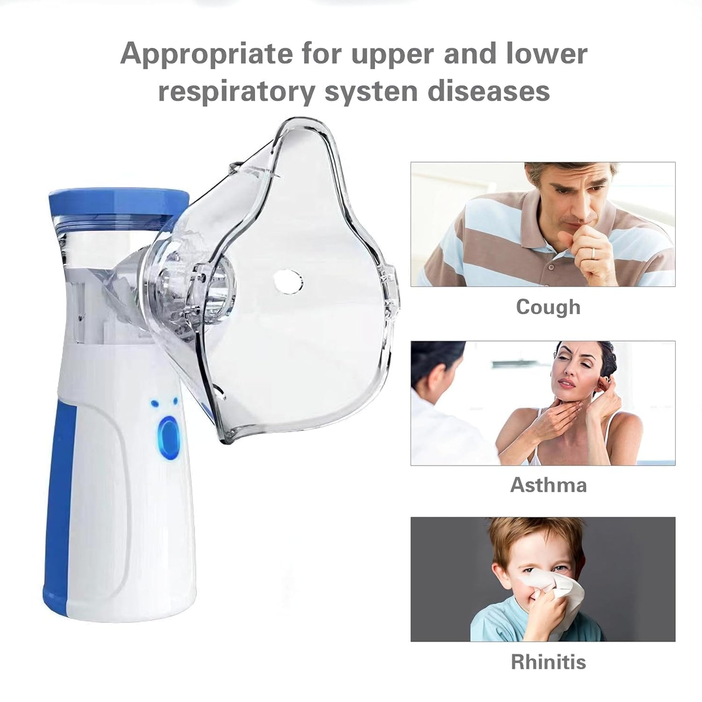 BreatheEase™ – Instant Relief, Anywhere | Silent &amp; Portable Nebulizer