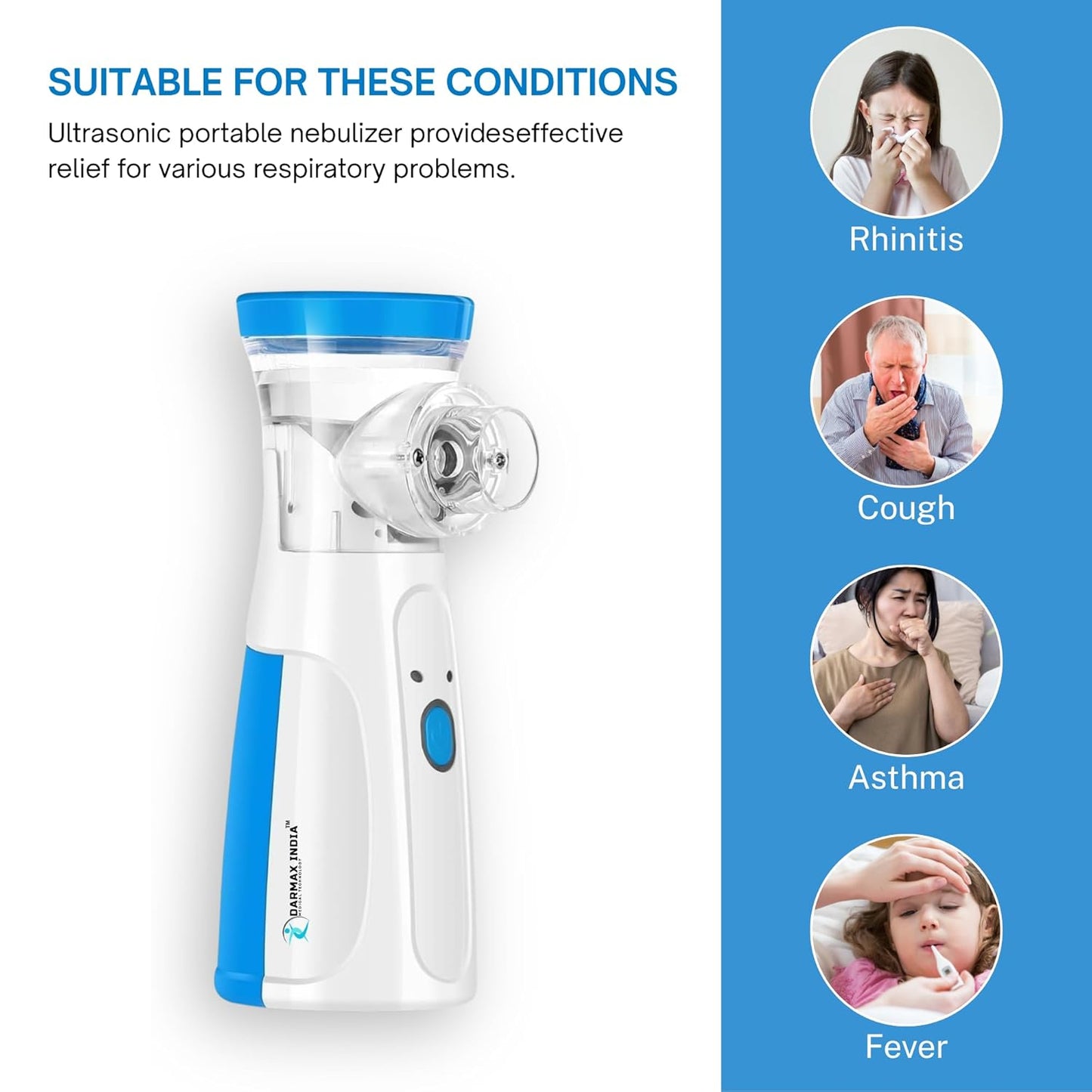 BreatheEase™ – Instant Relief, Anywhere | Silent &amp; Portable Nebulizer