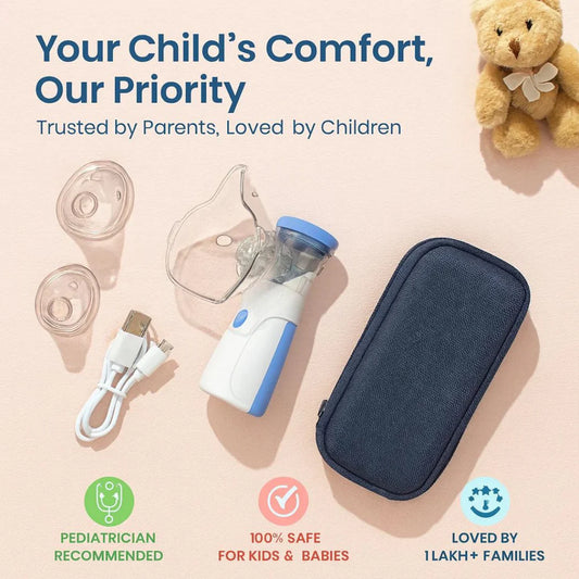 BreatheEase™ – Instant Relief, Anywhere | Silent &amp; Portable Nebulizer