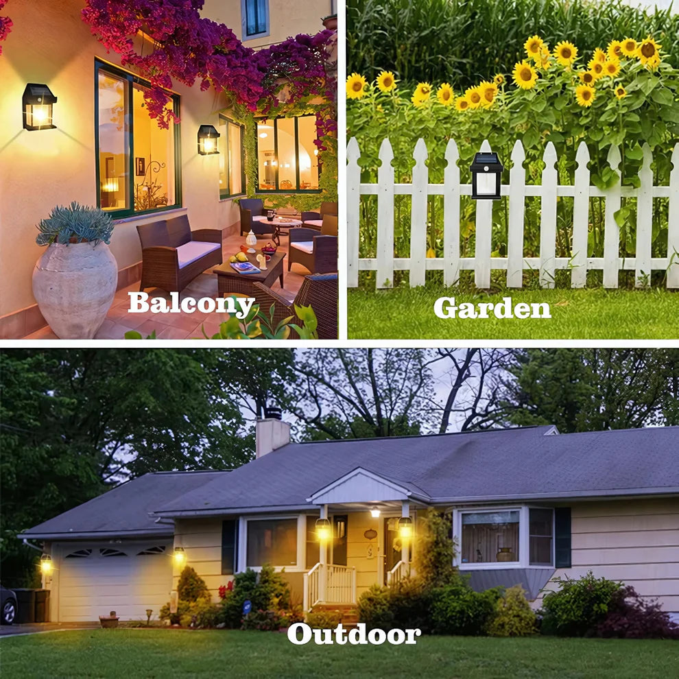 solar light outdoor wall light